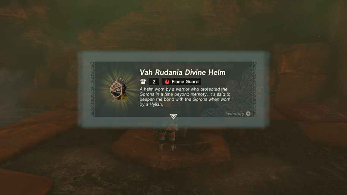 Tears of the Kingdom How to Get Vah Rudania Divine Helm Armor (ToTK