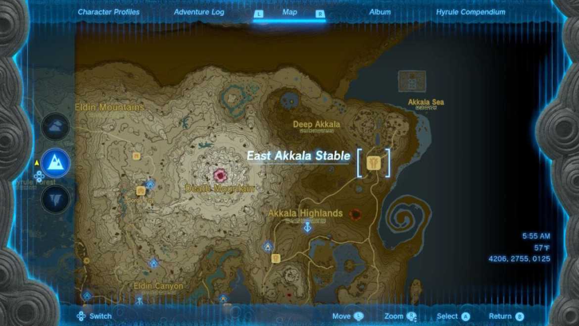 Zelda Tears of the Kingdom East Akkala Stable Location