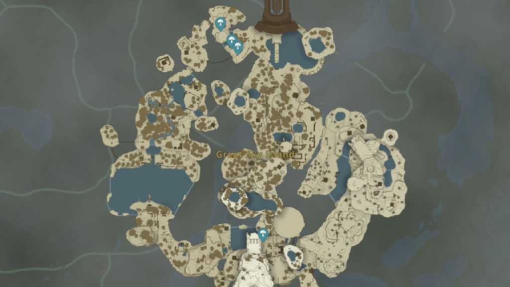 Zelda Tears of the Kingdom Rushroom Locations