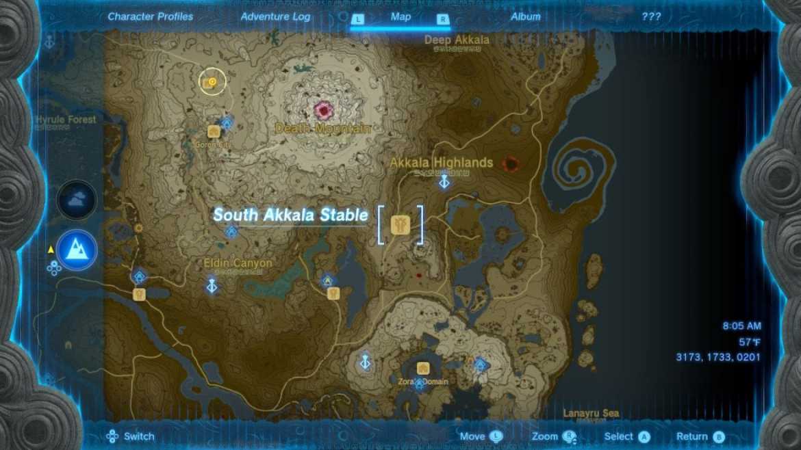 Zelda Tears of the Kingdom South Akkala Stable Location