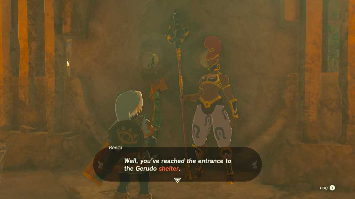 the entrance to the gerudo shelter in tears of the kingdom