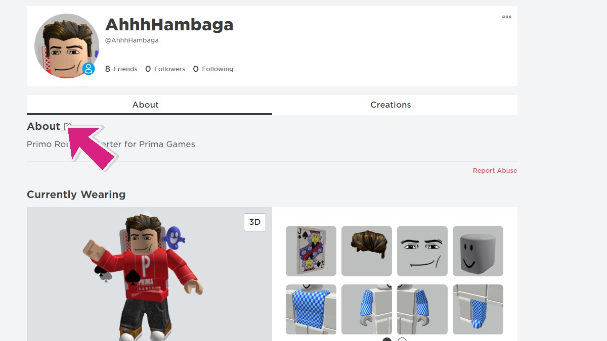 How to Change Your About Me Tab in Roblox - Prima Games