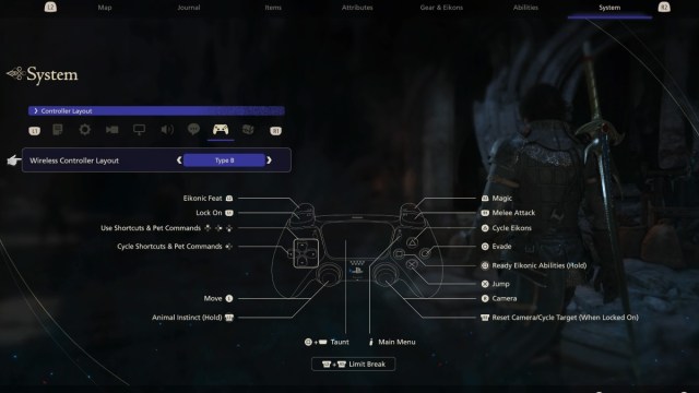 Controller Layout FF16.