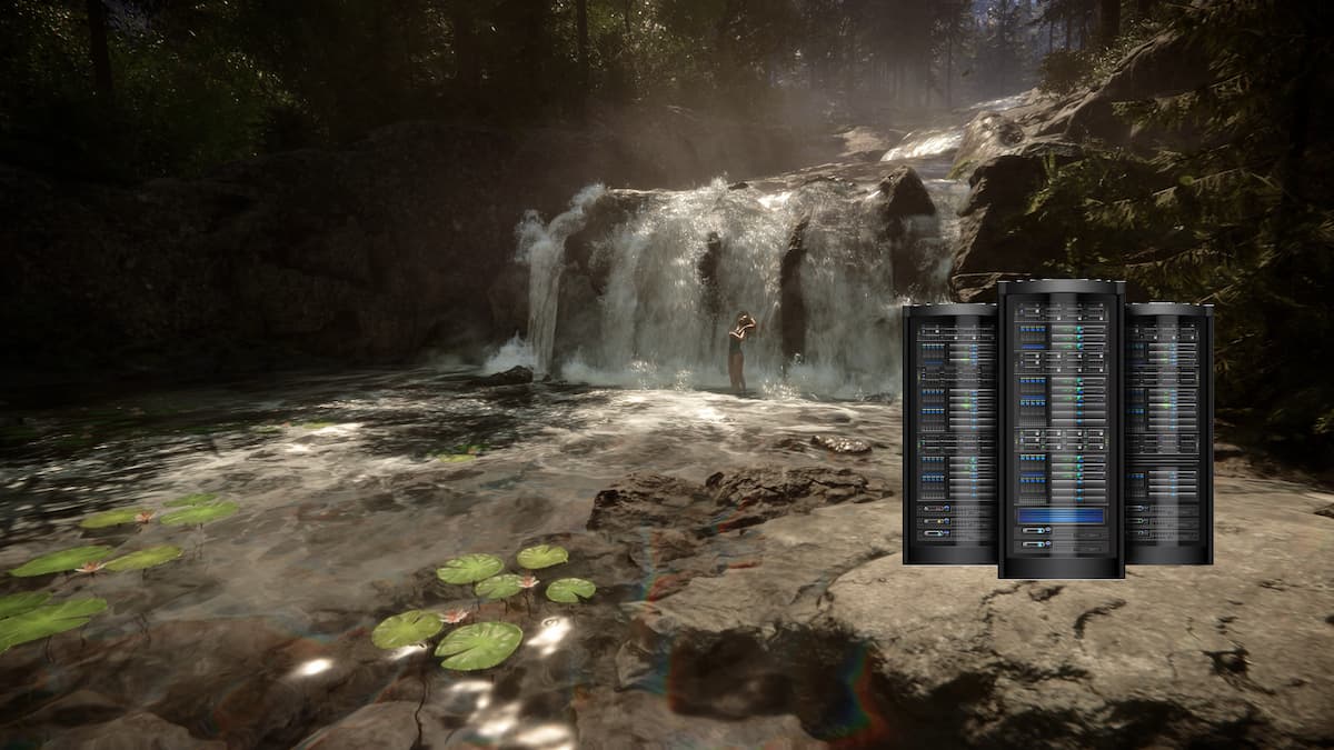 Dedicated Server Machine in Sons of the Forest Setting