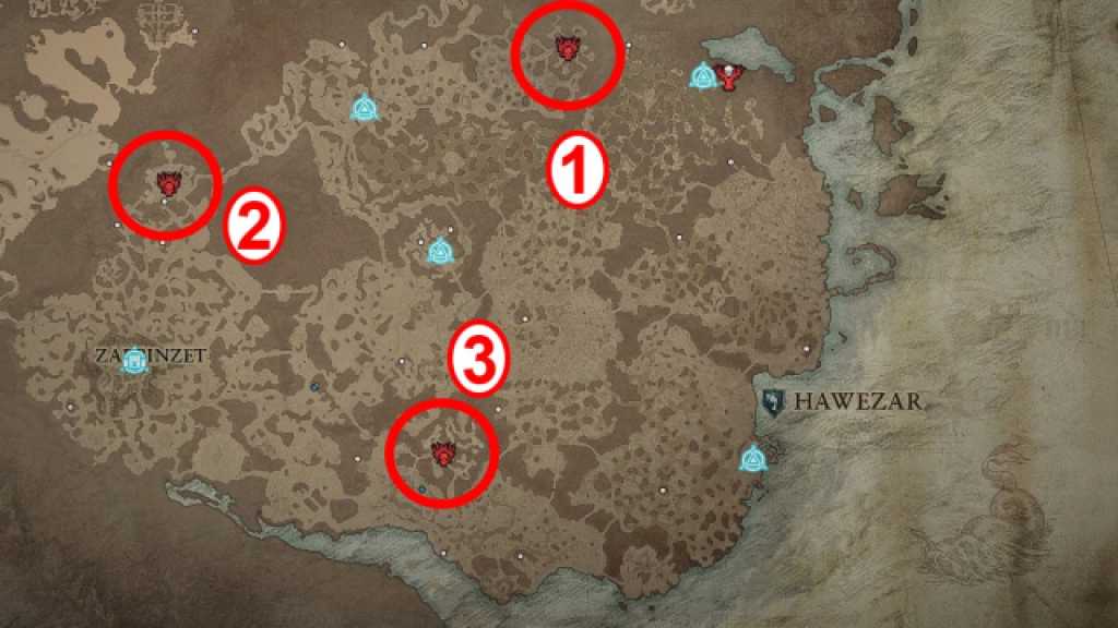 Diablo 4 Hawezar Strongholds