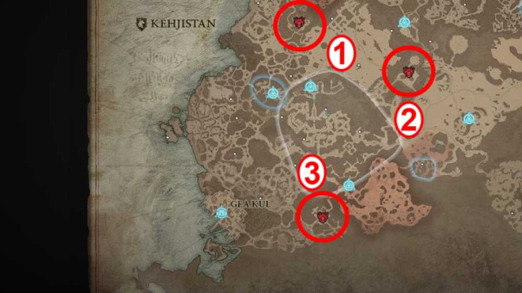 Diablo 4 Kehjistan Strongholds