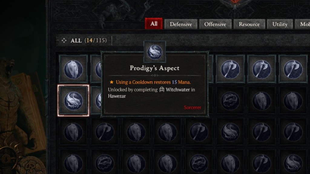 Diablo 4 Prodigy's Aspect