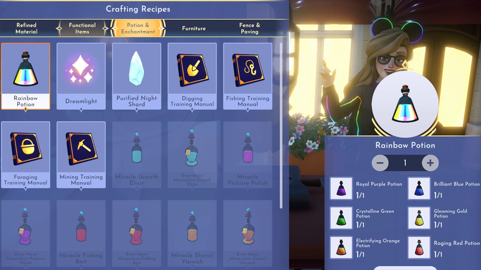 How to Get the Rainbow Potion in Disney Dreamlight Valley