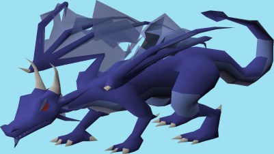 Scaly blue dragon hide
