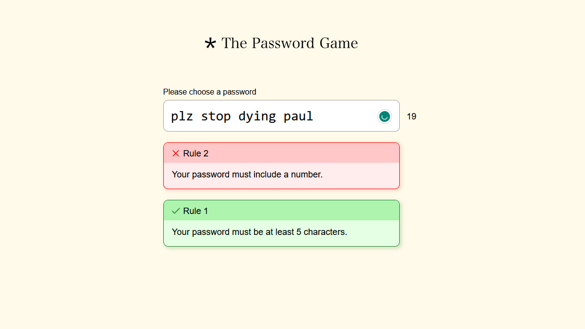 The Password Game How To Avoid Overfeed Paul Featured