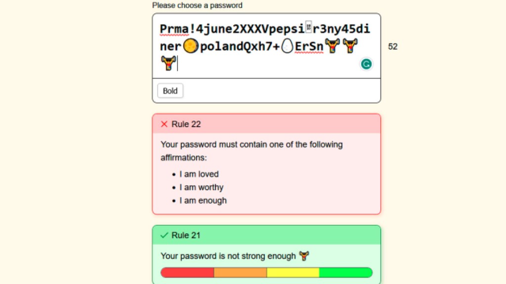 Password Game Rule 21 – How to make a strong password - Pro Game