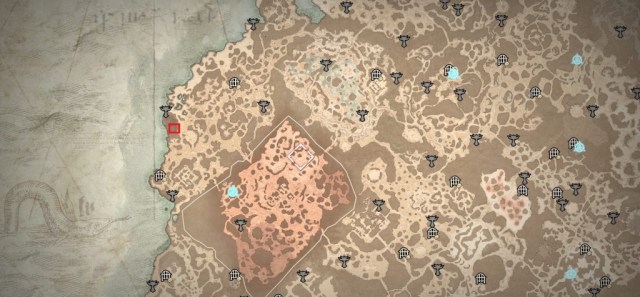Amunn location on map in Diablo 4