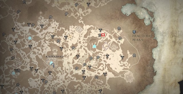 Corlin Hulle location on map in Diablo 4