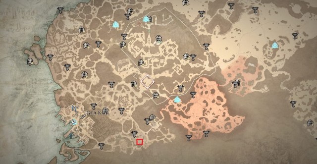Qinel location on map in Diablo 4