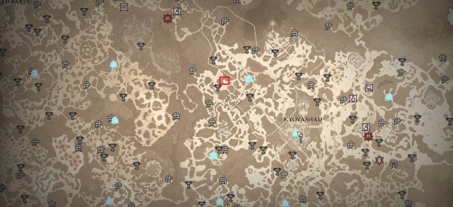 Rotsplinter location on Diablo 4 map