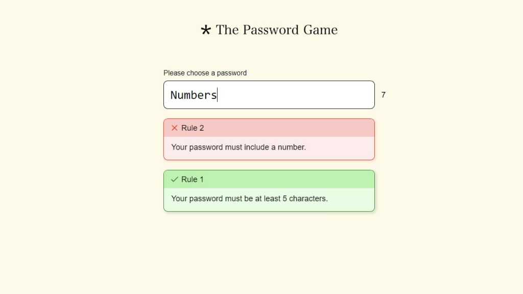 How to Beat Rule 5 in The Password Game Prima Games