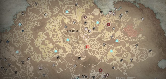 Garbhan Ennai location on map in Diablo 4