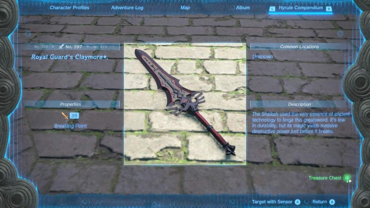 How to Get the Pristine Royal Guard's Claymore in Tears of the Kingdom