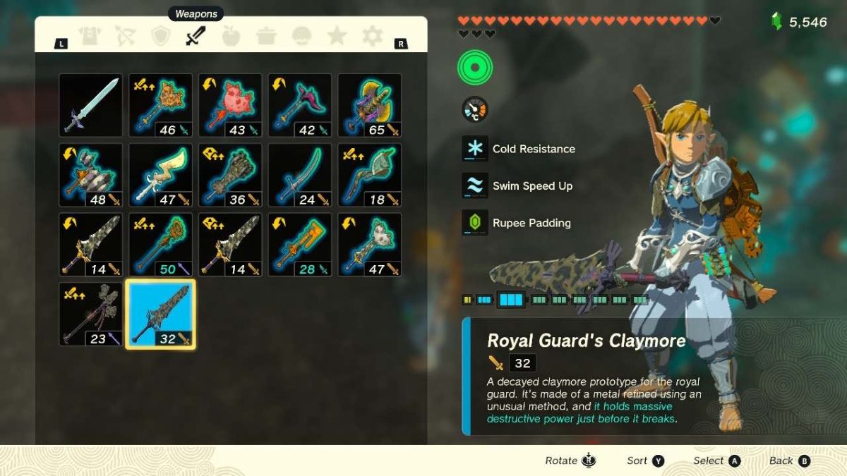 How to Get the Pristine Royal Guard's Claymore in Tears of the Kingdom ...