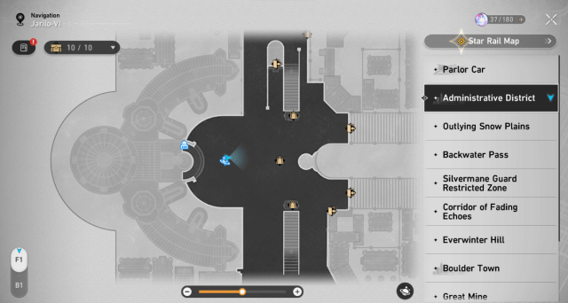 Administrative District Map in Honkai: Star Rail