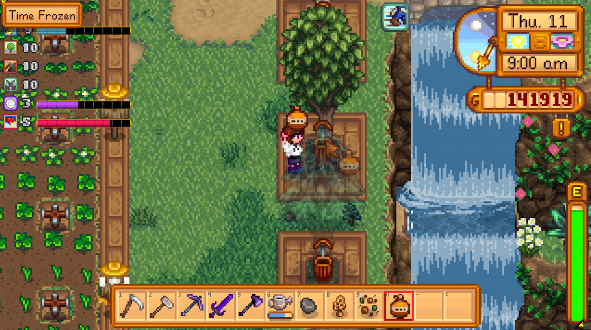 Gathering Maple Syrup in Stardew Valley