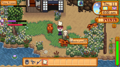 Getting Wool from Sheep in Stardew Valley