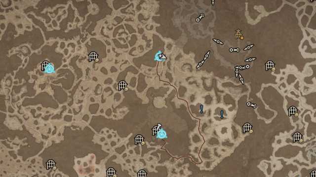 Diablo 4 Guulrahn Slums Dungeon Map Location