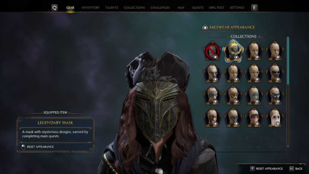 Hogwarts Legacy Legendary Mask Appearance