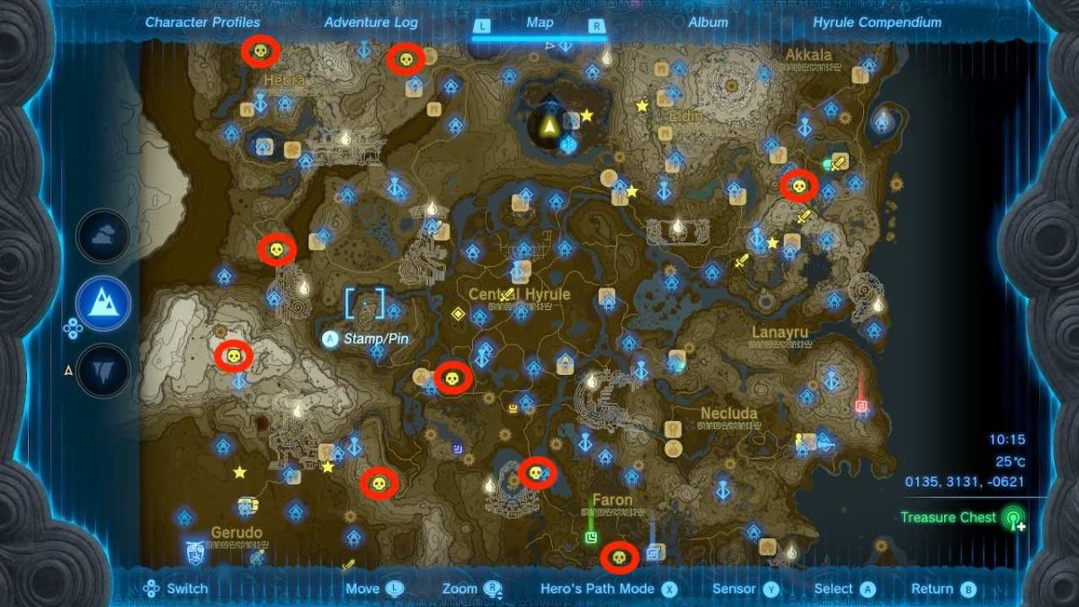 All Gleeok Locations (Map) in Tears of the Kingdom (TOTK) - Prima Games