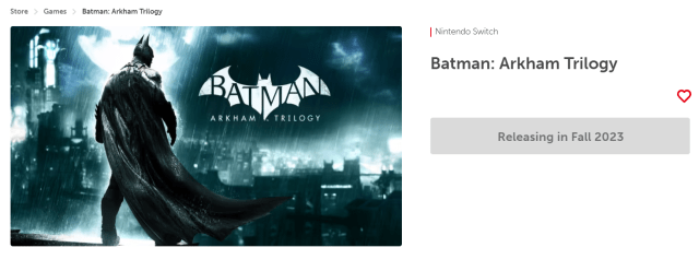 Batman: Arkham Trilogy - Nintendo Switch, WB Games