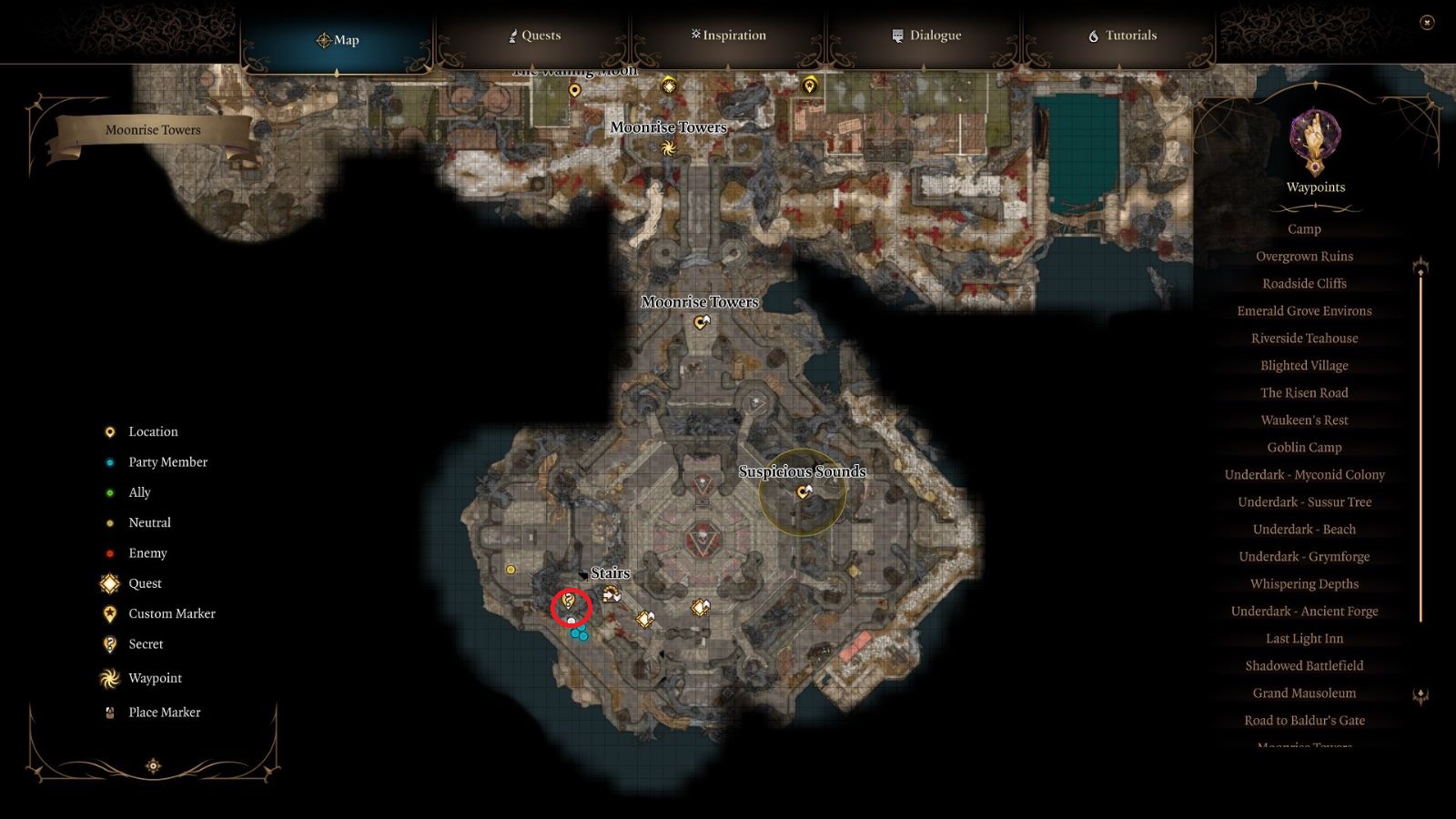 Baldur S Gate 3 How To Find The Hidden Treasure In The Moonrise Towers   HIDDEN TREASURE MAP 1 