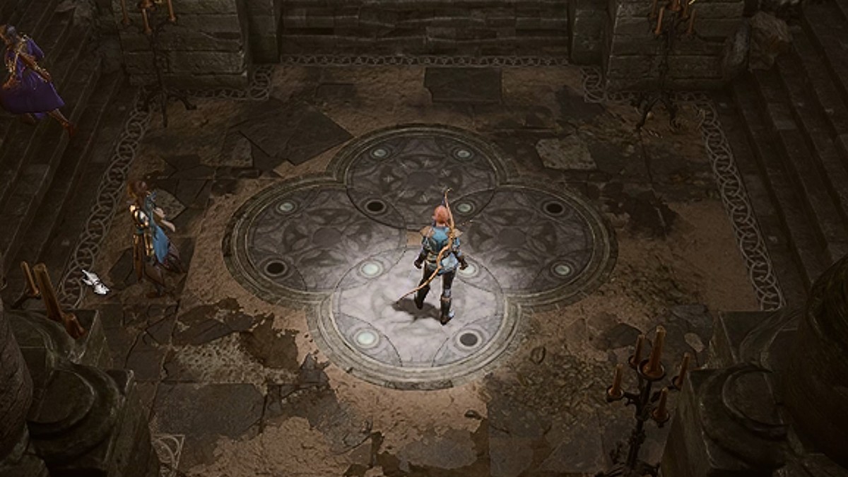 BG3 screenshot of the Moon Puzzle in the defiled temple