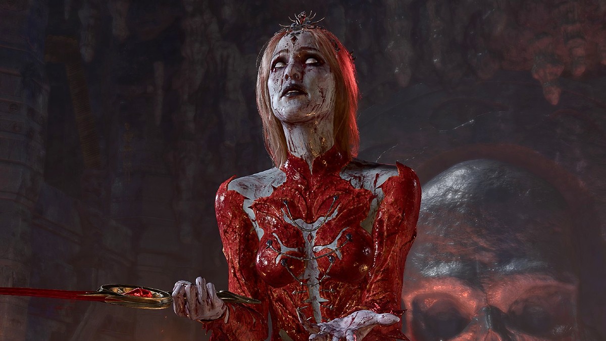 BG3 screenshot of Orin holding out her hands in the Undercity Ruins.