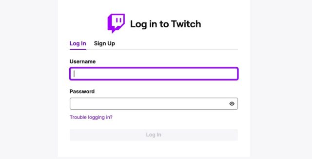 to link your accounts you must log into twitch