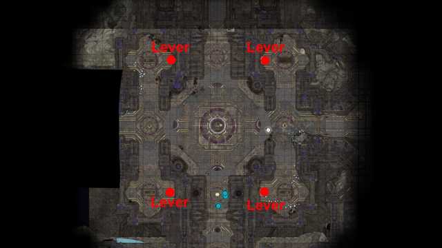 Baldur's Gate 3 Gauntlet of Shar Umbral Gem Puzzle Lever Map
