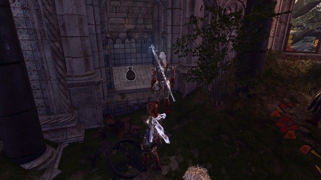 Baldur's Gate 3 Dawnmaster's Crest pouch location inside wall
