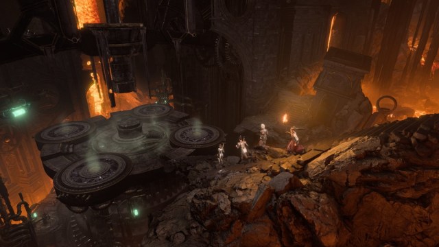 Dramatic dungeon settings in Baldur's Gate 3.