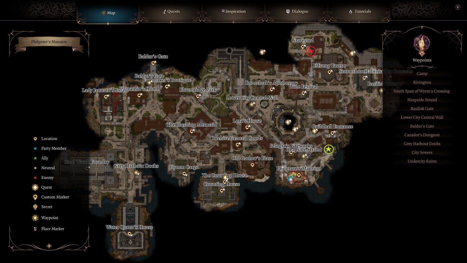 Baldur S Gate 3 How To Defeat Mystical Carrion BG3 Prima Games   Map Of Organ Locations 