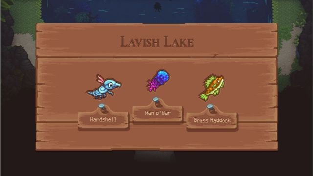 Screenshot of the Lavish Lake fish in Sea of Stars.