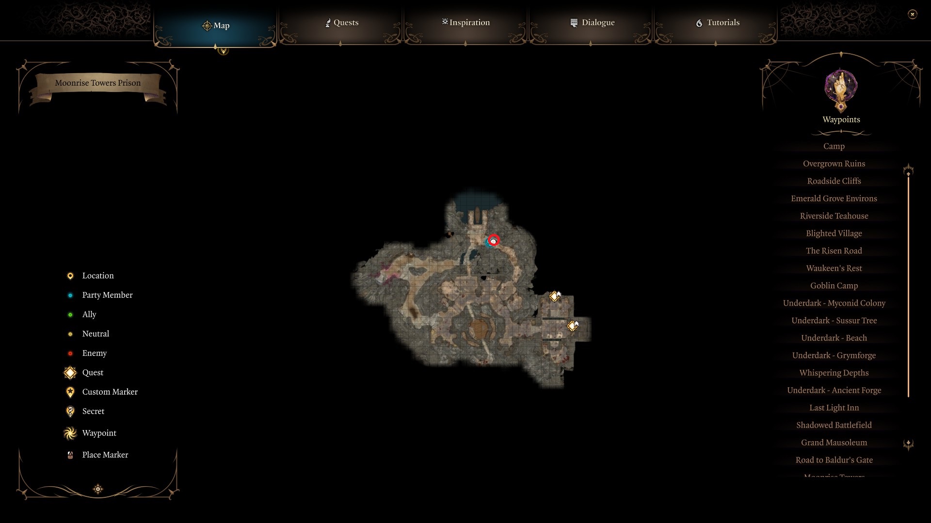 Baldur S Gate 3 Comment Trouver La Cachette Secr Te Dans La Prison De   Stash Map 