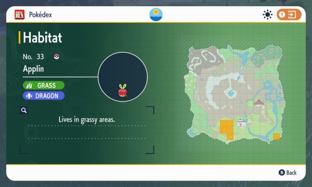 Pokémon Scarlet & Violet: The Teal Mask Applin map location.
