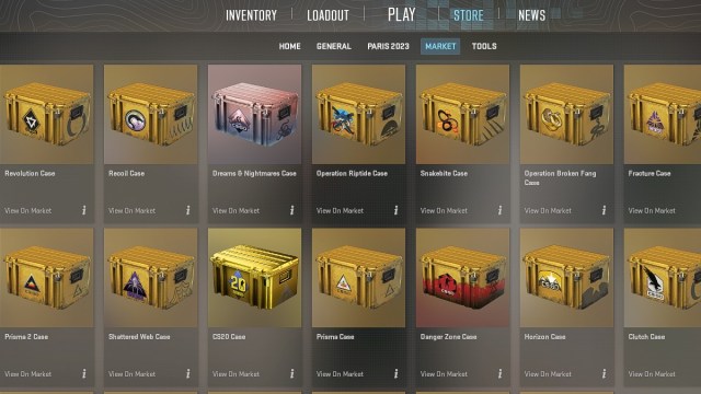 CS2 Case Menu