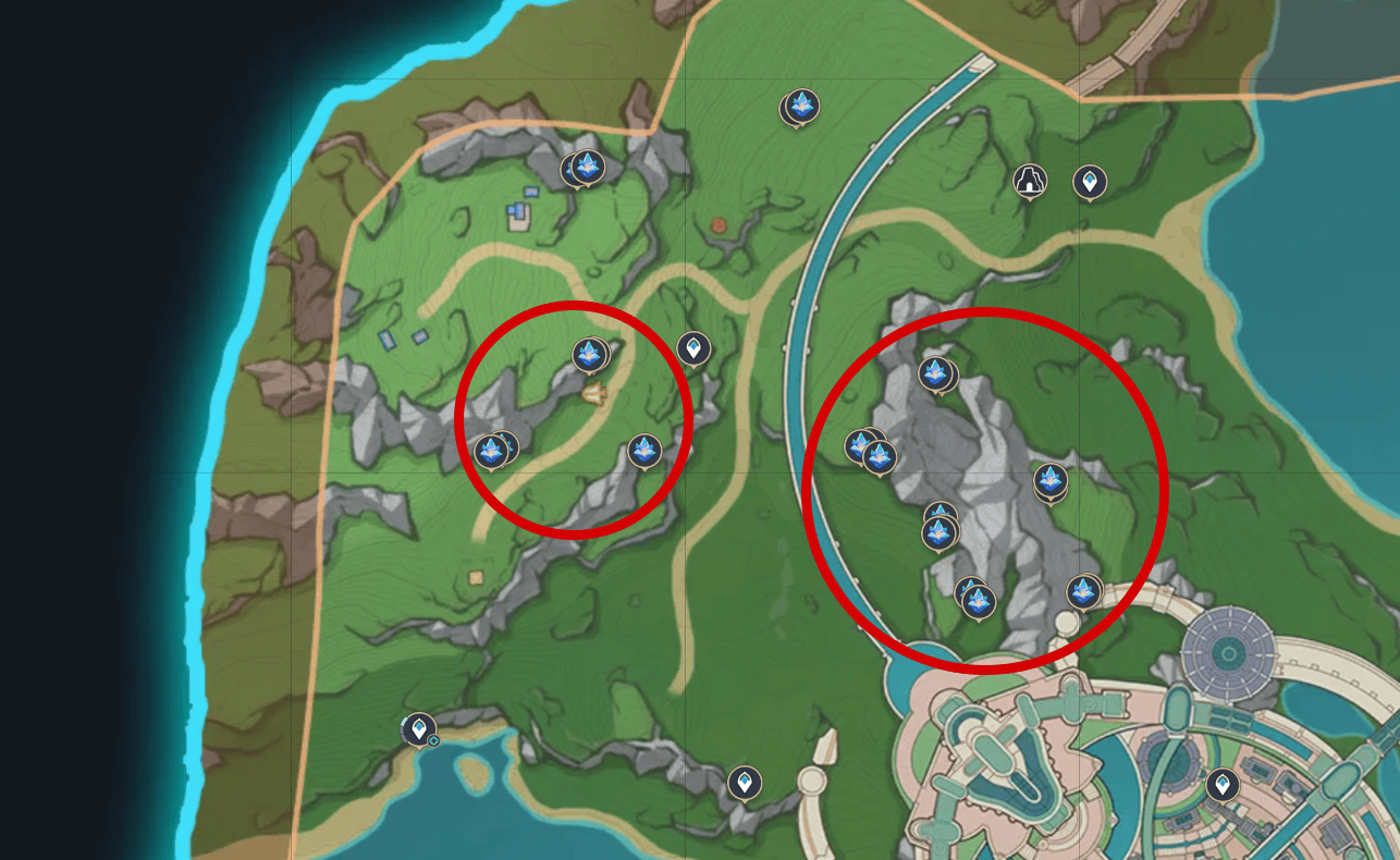 Rystat 50 Where to Find Condessence Crystals in Genshin Impact - Prima Games