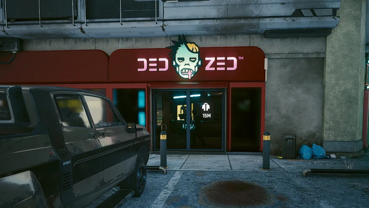 All Clothing Store Locations In Cyberpunk 2077 Prima Games   Cyberpunk 2077 Ded Zed Clothing Store 