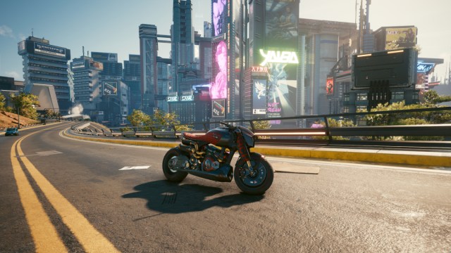 A screenshot of the Jackie's Tuned Arch motorcycle in Cyberpunk 2077.
