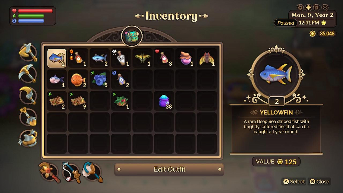 Fae Farm How to Upgrade Bag Space Prima Games