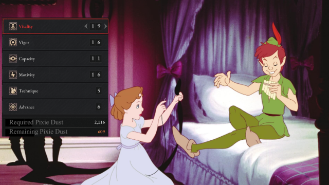 Peter Pan leveling up