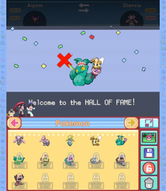 A Pokémon Fusion Generator 2 screenshot showing a scene creation.