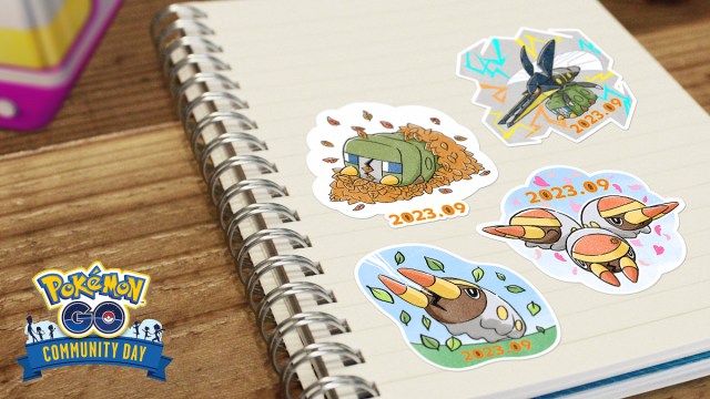 Pokemon GO Community Day Stickers Grubbin