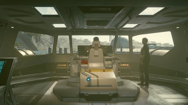 Starfield screenshot of the Jade Swan Cockpit